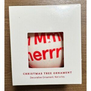 2022 Chick-Fil-A Holiday Ornament With Ribbon & Charm MMM MMM MMMerry NIB